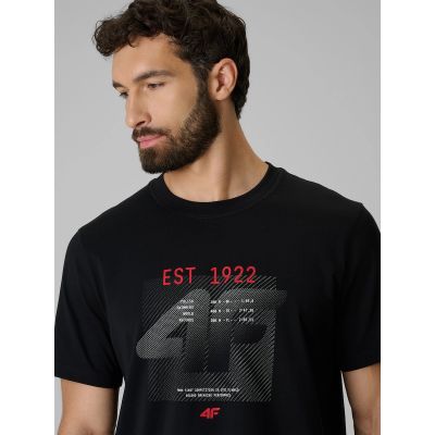 5. Herren-T-Shirt mit Aufdruck, regulär, Größe 4F 4FRSS26TTSHM4039-20S
