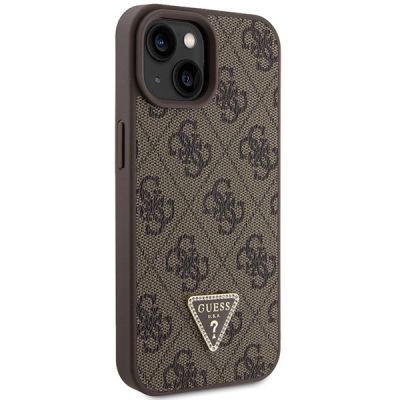 5. Guess GUHCP15MP4TDSCPW iPhone 15 Plus 6,7" braun/braunes Hardcase Crossbody 4G Metalllogo