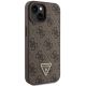 5. Guess GUHCP15MP4TDSCPW iPhone 15 Plus 6,7" braun/braunes Hardcase Crossbody 4G Metalllogo