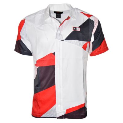 Air Jordan Quai 54 bedrucktes Shooting Shirt Weiß - DM0754-100