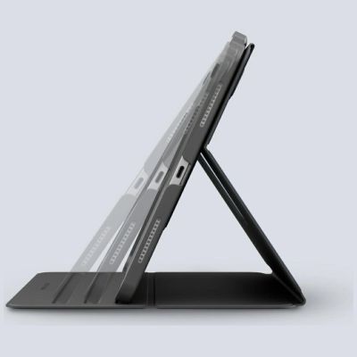 9. Uniq Rovus Snapmount Magnetic 360 Rotating Detachable Case für iPad Pro 13" 2024 (7. Generation) - Schwarz