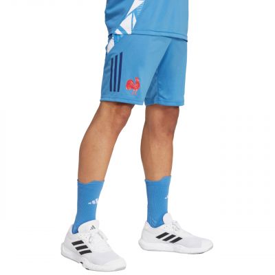 4. Adidas France Gym Herrenshorts Blau JC7182