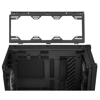 7. Asus TUF GAMING GT302 TG ARGB SCHWARZES Gehäuse