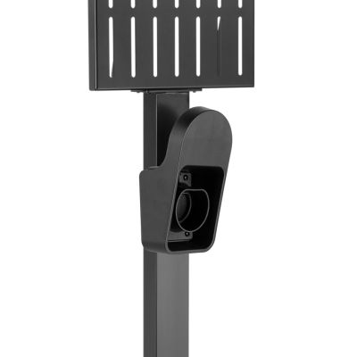 6. Outdoor-Ständer für EV- und PHEV-Autoladegeräte von Maclean, aus Stahl, max. 15 kg, MCE456