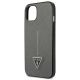 6. Guess GUHCP13SPSATLG iPhone 13 mini 5,4 "Silber / Silber Hardcase SaffianoTriangle Logo