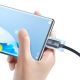 11. Baseus Crystal Shine Series Kabel USB-Kabel für schnelles Aufladen und Datenübertragung USB Typ A - USB Typ C 100W 1,2m schwarz (CAJY000401)