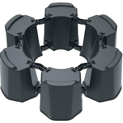 2. Sockel für modularen Regenwassertank, 6-teilig, Anthrazit