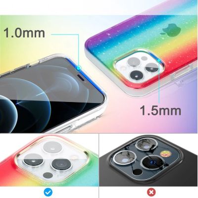 4. Kingxbar Ombre Hülle iPhone 12 Pro Max mehrfarbig