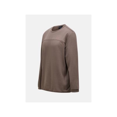 2. PEAK PERFORMANCE M Trail Polartec Power Grid Crew Sweatshirt für Herren, braun