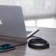 6. Baseus CATKLF-AL91 USB-C – USB-C PD QC-Kabel 100 W 5 A 480 Mbit/s 2 m – Schwarz und Rot