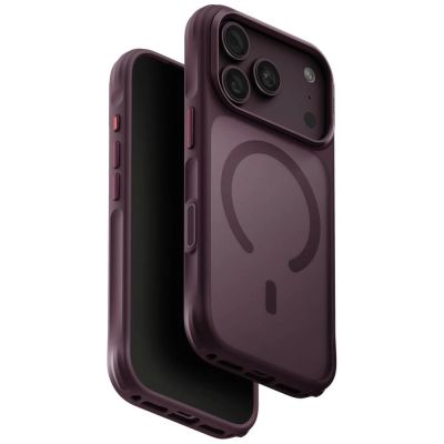 Uniq Veren Magclick Ladehülle für iPhone 18 Pro / 17 Pro - bordeauxrot