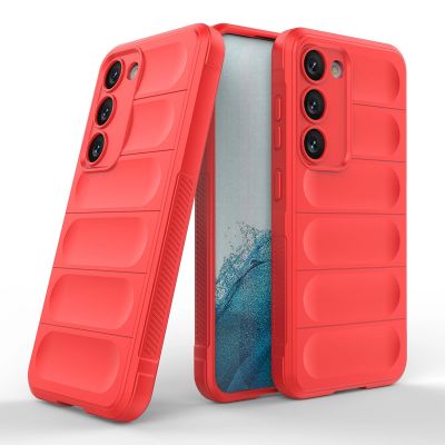 20. Magic Shield Case für Samsung Galaxy S23+ flexible Panzerhülle rot