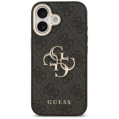 3. Guess 4G Big 4G Classic Logo Hülle für iPhone 17 - Schwarz und Gold