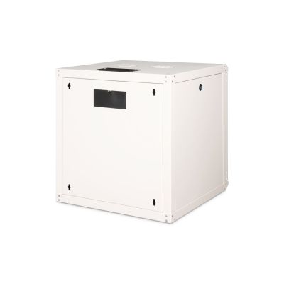 7. Einzigartiger 19-Zoll-12U-Wandnetzwerkschrank (600 x 600 mm), Glastür, grau, ungeteilt, montiert, 100 kg