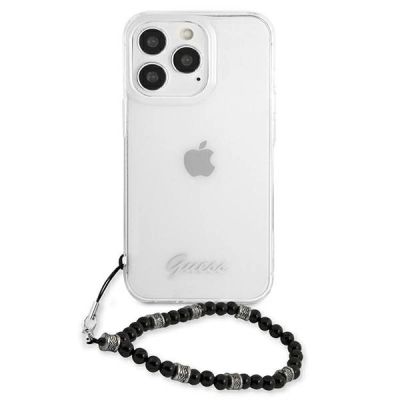 3. Guess GUHCP13LKPSBK iPhone 13 Pro / 13 6.1" Transparentes Hartschalenetui Black Pearl