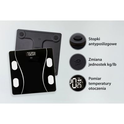 8. ELDOM SMART PERSONALWAAGE TWO610 ILIIE BIS 180 KG, BMI, BMR, LBM INDEX APP KOMPATIBEL MIT ANDROID UND