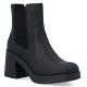 2. Damen-Chelsea-Boots mit Blockabsatz, gefüttert, schwarz, Rieker 58081-00