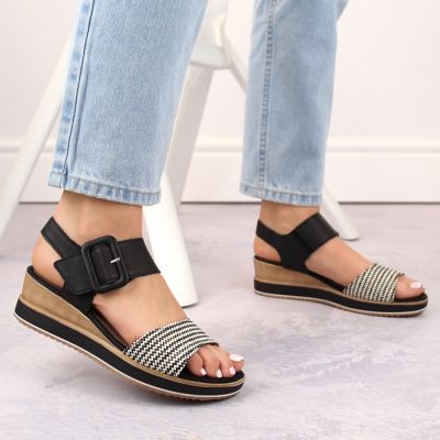 8. Remonte W RKR646 Leder Keilsandalen