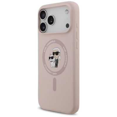 2. Karl Lagerfeld Silikon Karl&Choupette Ring MagSafe Case für iPhone 17 Pro Max - Pink