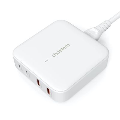 2. Choetech PD8008 100W GaN-Schnellladegerät 2x USB-A / 2x USB-C - Weiß