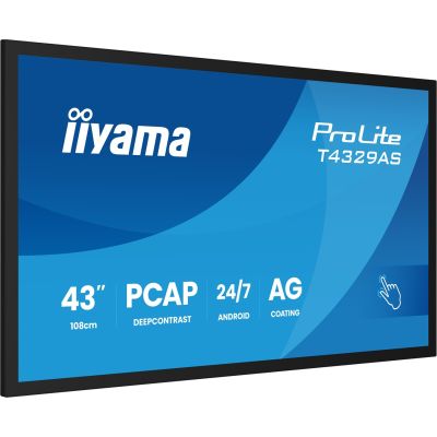 5. IIYAMA Monitor 108 cm (42,5") T4329AS-B1AG 16:9 M-Touch 2x HDMI + USB-C