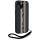 3. Karl Lagerfeld Saffiano Athleisure Stripes Cord iPhone 15 Hülle - Rot