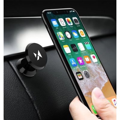 15. Wozinsky Magnetische Autohalterung für Armaturenbrett 360 Selbstklebend Schwarz (WMH-05)