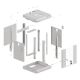 13. Lanberg WF11-3306-10S 6HE Rack-Wandschrank Grau