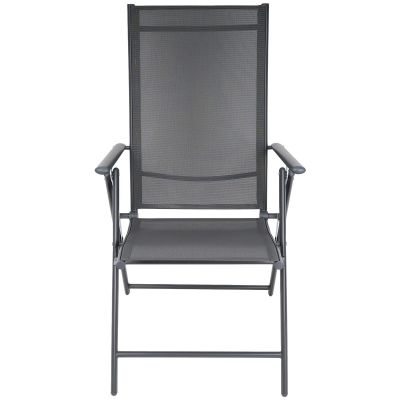 8. Gartenstuhl 57x68x106cm 2xTEXTLINE 7-Positionen-Set 2 Stück