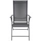 8. Gartenstuhl 57x68x106cm 2xTEXTLINE 7-Positionen-Set 2 Stück