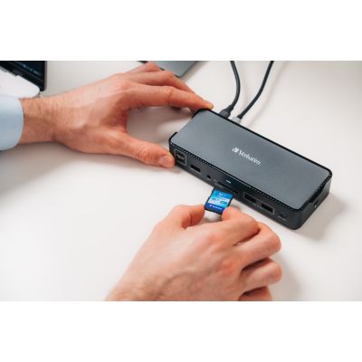 10. Verbatim CDS-15 Kabelgebundenes USB 3.2 Gen 1 (3.1 Gen 1) Typ-C-Notebook, Schwarz, Grau