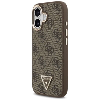 2. Guess 4G Triangle Logo MagSafe Case für iPhone 17 - Braun und Gold