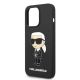 6. Karl Lagerfeld Silikon Ikonik Hülle für iPhone 14 Pro – Schwarz