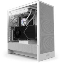 NZXT H5 Flow MIDI-Towergehäuse mit Fenster, weiß