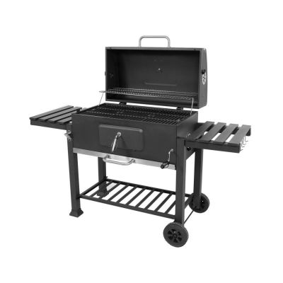 2. XXL-Holzkohlegrill, Gusseisenrost, 78 x 42,5 cm