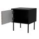 2. CORTINA Nachttisch, 2-teilig, 45 x 40 x 51 cm, schwarz/walnuss
