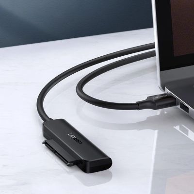 10. Ugreen HDD SSD 2,5'' SATA III 3.0 - USB 3.2 Gen 1 (USB 5 Gbit/s) Adapter schwarz (70609 CM321)