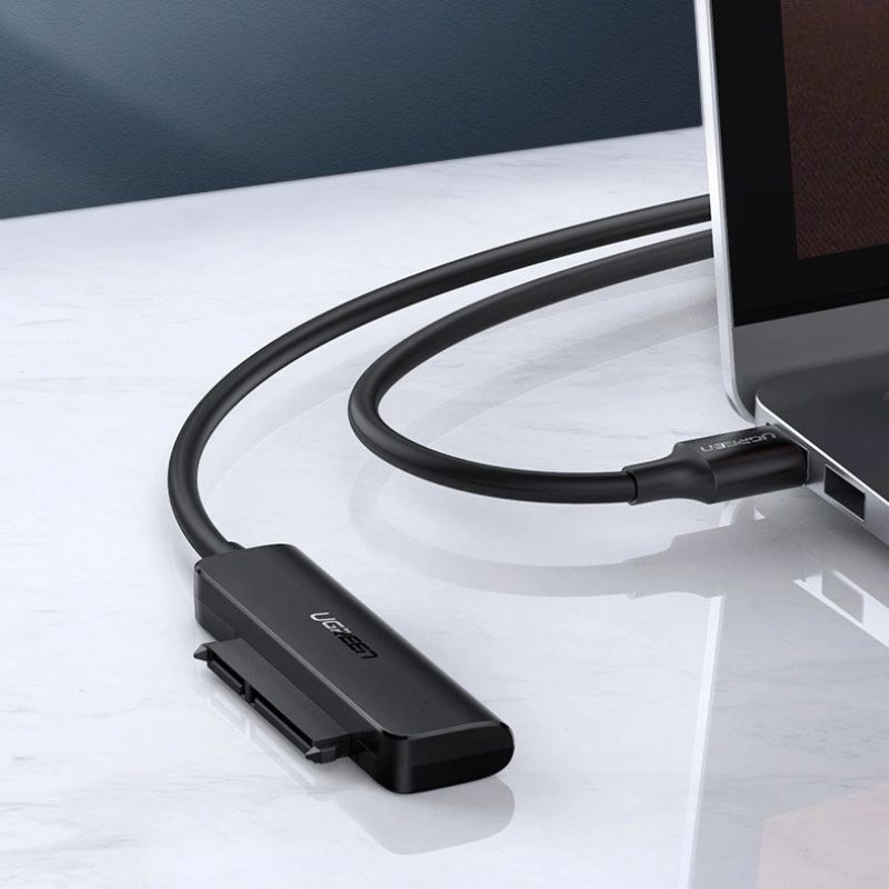 10. Ugreen HDD SSD 2,5'' SATA III 3.0 - USB 3.2 Gen 1 (USB 5 Gbit/s) Adapter schwarz (70609 CM321)