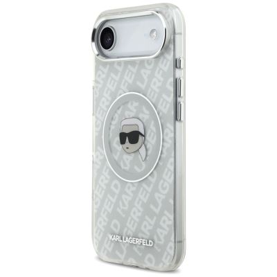 9. Karl Lagerfeld IML Karl Head Logo MagSafe iPhone Air Hülle – Grau