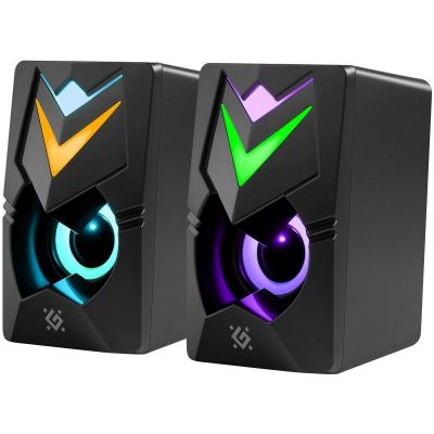 3. DEFENDER PC-LAUTSPRECHER J4 2.0 6W LED USB SCHWARZ 65964