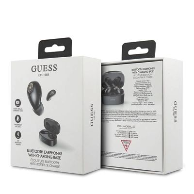 2. Guess GUTWSJL4GBK TWS Bluetooth-Kopfhörer + schwarz/schwarze 4G-Dockingstation