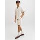 6. Jack&Jones Herren-Streifenshorts JPSTJAIDEN COBA STRIPE JOG SHORTS REG SN 12274413 Antikweiße Streifen