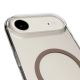 6. Puro Lite Mag TPU+PC Hülle kompatibel mit MagSafe für iPhone 17 Air - Transparent mit braunem Ring