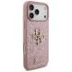 4. Guess Fixed Glitter Big 4G Hülle für iPhone 18 Pro Max / 17 Pro Max – Pink