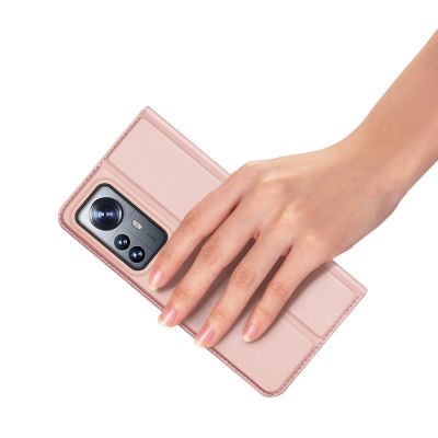 8. Dux Ducis Skin Pro Holster Cover Flip Cover für Xiaomi 12 Pro rosa