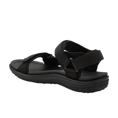3. Lee Cooper Damenschuhe mit Klettverschluss für sommerliche Strandsandalen, leicht, schwarz