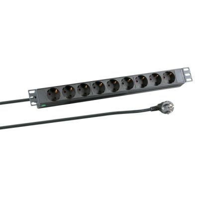 3. EFB Elektronik EK631DE.1 2 m Steckdosenleiste mit 9 Netzwerksteckdosen für den Innenbereich, Schwarz