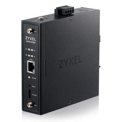 4. Wi-Fi-7-Access Point Zyxel IAP500BE-EU0101F BE5000, Dual Radio 2x2 MU-MIMO, PoE+ (802.3at), industrieller Access Point, DIN-Schienenmontage, Standalone/Nebula Cloud Managed