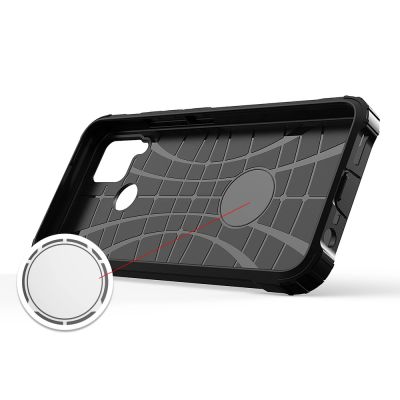 2. Hybrid Armor Hülle für Realme 10 5G / Realme 9i 5G gepanzerte Hybridhülle schwarz