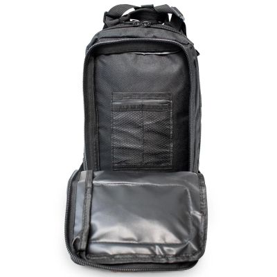 7. Schwarzer Militärrucksack SEMI LINE